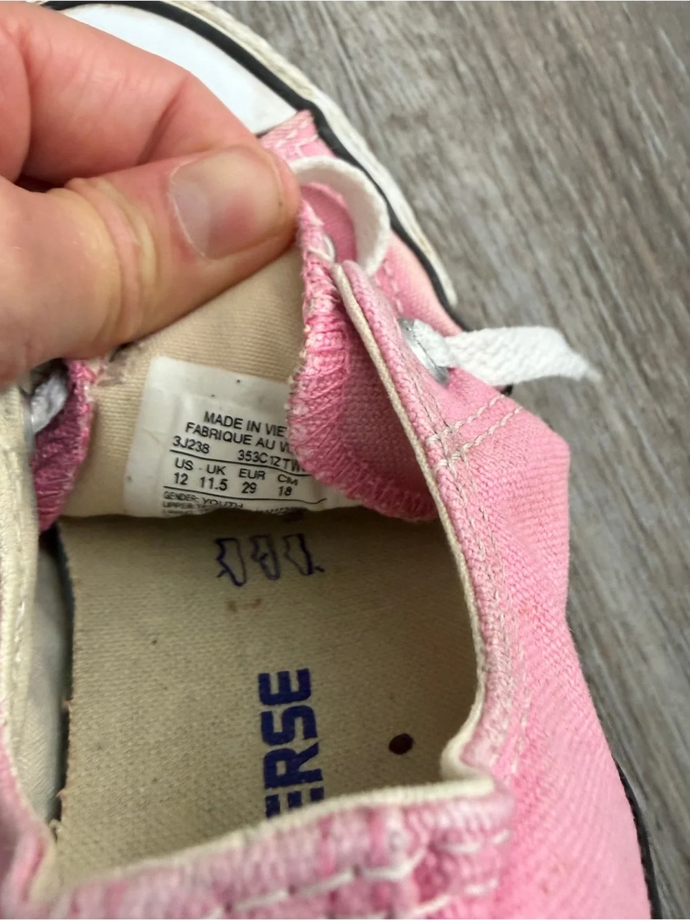 Converse Kids' Pink Low-Top Canvas Sneakers
